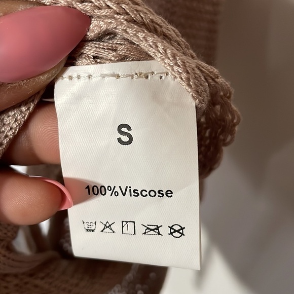 Nude Crochet Bathing Suit Cover Up Crop Top - Picture 14 of 17